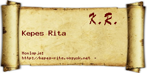 Kepes Rita névjegykártya